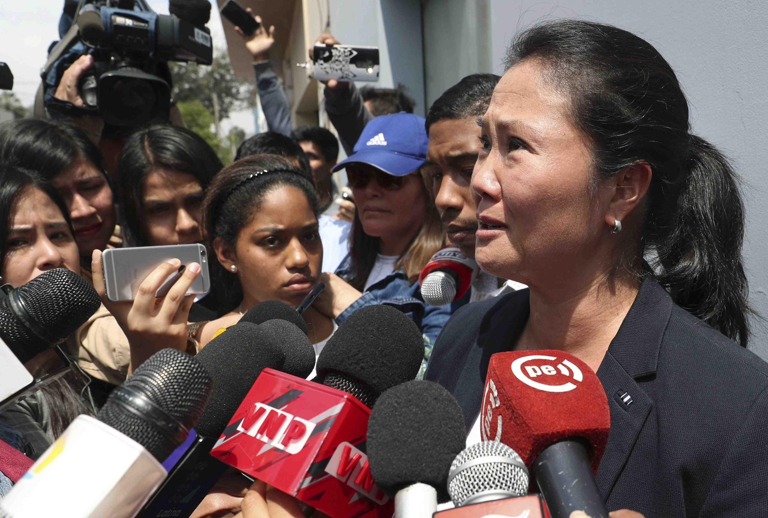 Fujimori, de 43 años, fue arrestada por agentes de la División de Alta Complejidad. (AP)