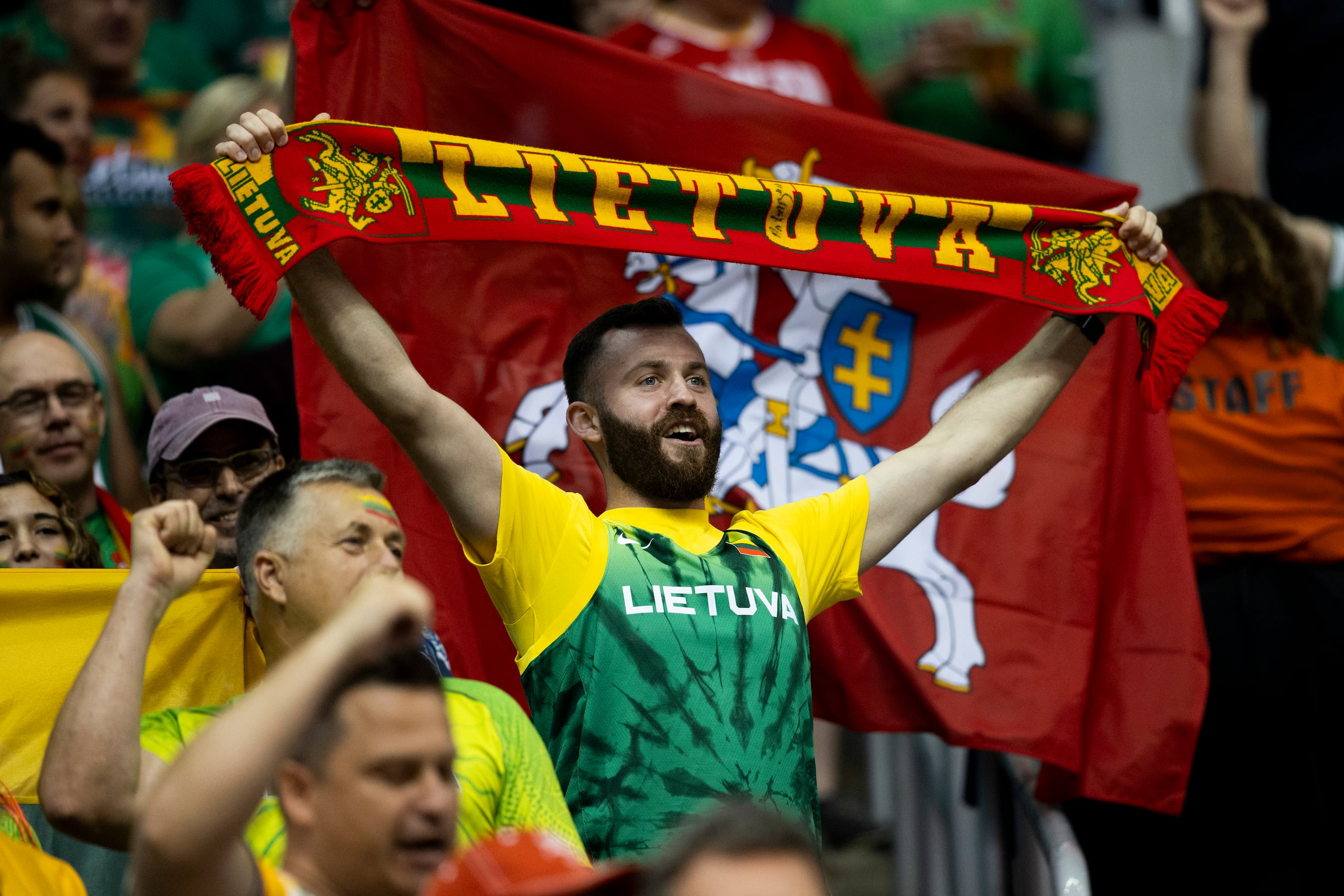 Los lituanos demostraron su pasión por el baloncesto.