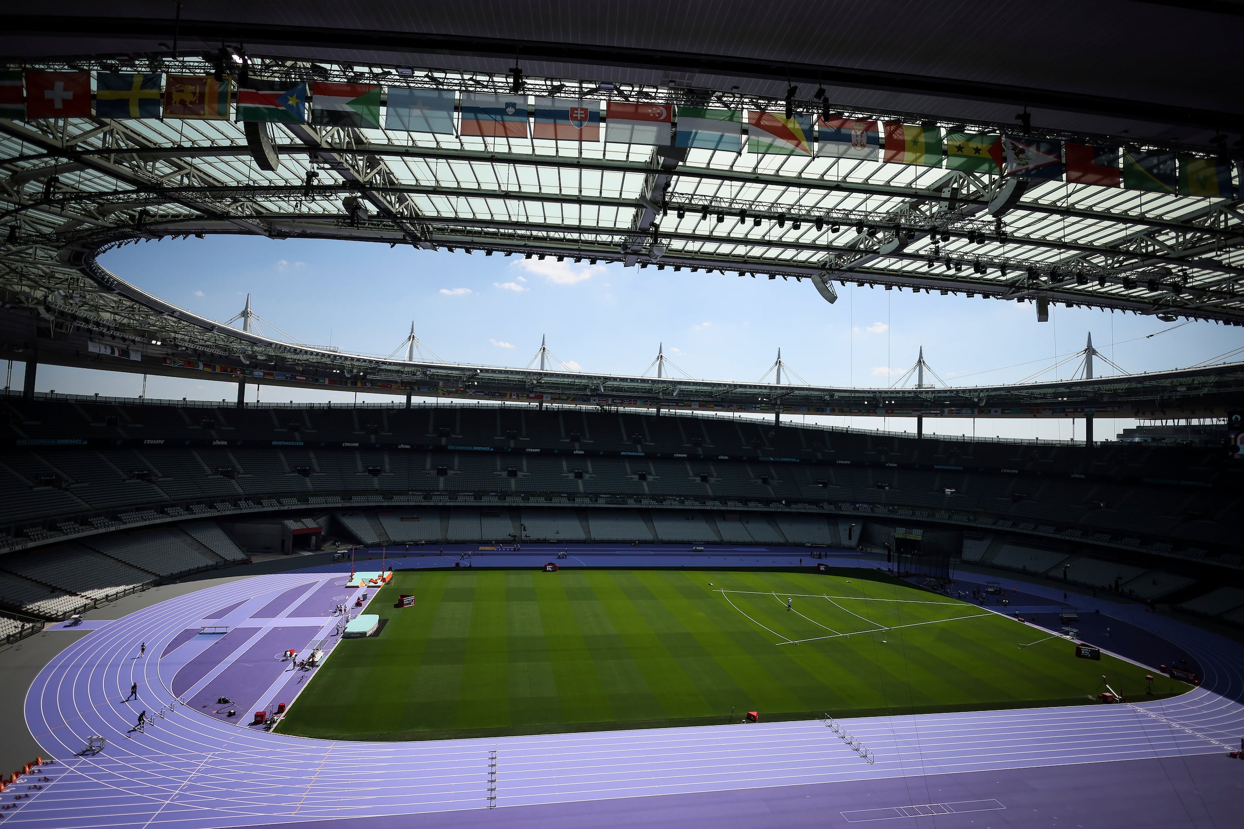 El Stade de France será la sede de los eventos de pista y campo. 