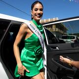 Karla Guilfú lleva el verde esmeralda en su foto oficial de Miss Universe